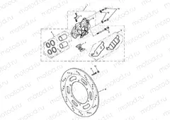 Front Brake Caliper & Discs