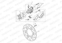 Front Brake Caliper & Discs
