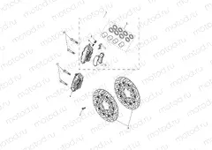 Front Brake Caliper & Discs