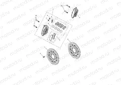 Front Brake Caliper & Discs