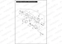FRONT BRAKE CALIPER - SPRINGER MODELS
