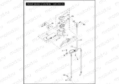 FRONT BRAKE CONTROL - XR1200/X