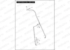 FRONT BRAKE LINE - NON-ABS