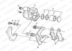 FRONT BRAKE Magnum 2X4 W98AA42A (4945524552B004) | FRONT BRAKE Magnum 2X4 W98AA42A (4945524552B004)