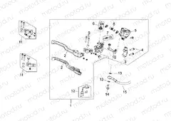 Front brake master cyl. II