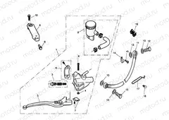 Front Brake Master Cylinder & Ho
