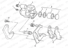 FRONT BRAKE Scrambler 400 W98BC38C (4947254725B007) | FRONT BRAKE Scrambler 400 W98BC38C (4947254725B007)