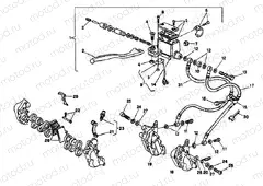 FRONT BRAKE SYSTEM DOUBLE DISC » BRAKING SYSTEM