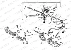 FRONT BRAKE SYSTEM DOUBLE DISC » BRAKING SYSTEM