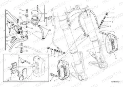 FRONT BRAKE SYSTEM [MOD:M 1200]