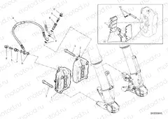 FRONT BRAKE SYSTEM [MOD:SCR11DRK]