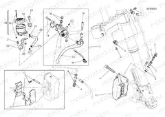 FRONT BRAKE SYSTEM [MOD:SCR800CR]