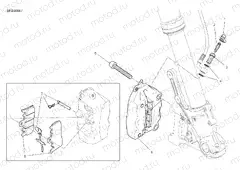 FRONT BRAKE SYSTEM [MOD:SCR800DK]