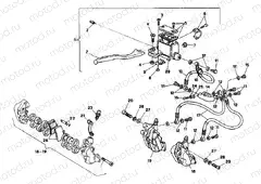 FRONT BRAKE SYSTEM MY92 » BRAKING SYSTEM