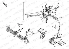 FRONT BRAKE SYSTEM SINGLE DISK » BRAKING SYSTEM