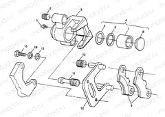 FRONT BRAKE XPLORER 300 W98CC28C (4945264526B008) | FRONT BRAKE XPLORER 300 W98CC28C (4945264526B008)
