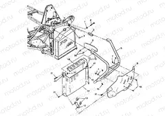 FRONT BUMPER and SHIELDS Scrambler 400 W98BC38C (4947254725A007) | FRONT BUMPER and SHIELDS Scrambler 400 W98BC38C (4947254725A007)