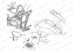 FRONT CAB Scrambler 400 W98BC38C (4947254725A005) | FRONT CAB Scrambler 400 W98BC38C (4947254725A005)