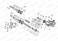 Front cylinder timing system