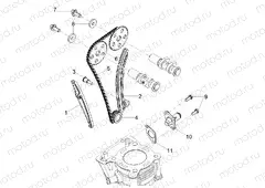 Front cylinder timing system