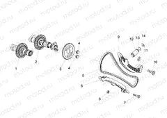 Front cylinder timing system