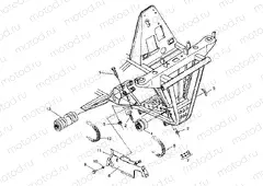 FRONT DRIVE ASSEMBLY 6X6 250 W938727 (4924092409012A) | FRONT DRIVE ASSEMBLY 6X6 250 W938727 (4924092409012A)