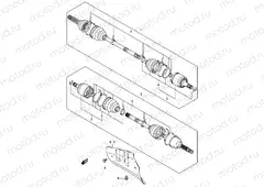 FRONT DRIVE SHAFT (MODEL K5/K6/K7)