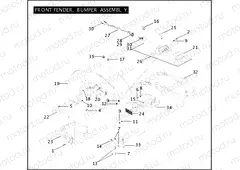 FRONT FENDER, BUMPER ASSEMBLY