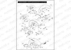 FRONT FENDER - FXST/I, B/I, D/I, & FLST/I, C/I, F/I, N/I