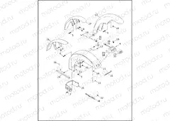 FRONT FENDER - FXST/I, FXSTB/I, FXSTD/I, FLSTC/I & FLSTF/I