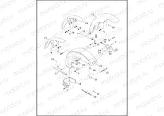 FRONT FENDER - FXST/I, FXSTB/I, FXSTD/I, FLSTC/I, & FLSTF/I