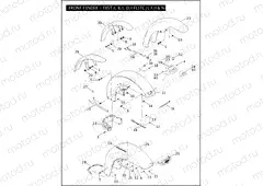 FRONT FENDER - FXST/I, FXSTB/I, FXSTD/I, FLSTC/I, FLSTF/I & FLSTN/I