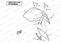 Front Fender-Scrambler. (4910981098010A) | Front Fender-Scrambler. (4910981098010A)