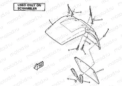 Front Fender-Scrambler. (4911991199010A) | Front Fender-Scrambler. (4911991199010A)
