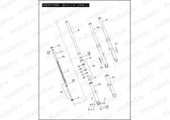 FRONT FORK - 883C/L/R, 1200C/L/X