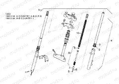 Front fork 92-93 - LH Sleeve