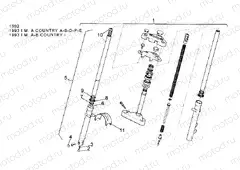 Front fork 92-93 - RH Sleeve