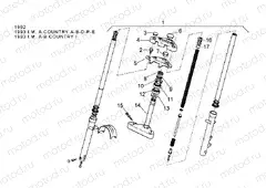 Front fork 92-93 - Stem