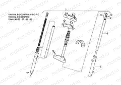 Front fork 93-99 - LH Sleeve