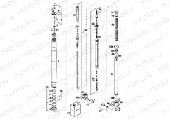 FRONT FORK DISASSEMBLED