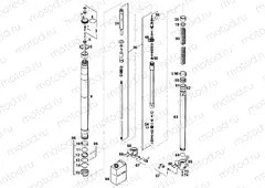 FRONT FORK DISASSEMBLED