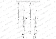 FRONT FORK DISASSEMBLED