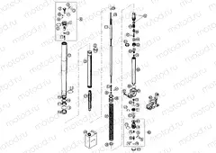 FRONT FORK DISASSEMBLED