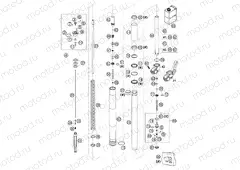 FRONT FORK DISASSEMBLED