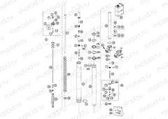 FRONT FORK DISASSEMBLED