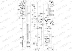 FRONT FORK DISASSEMBLED