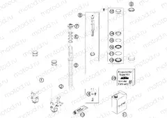 FRONT FORK DISASSEMBLED