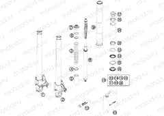FRONT FORK DISASSEMBLED