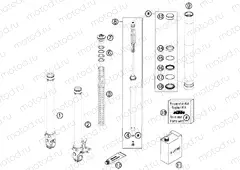 FRONT FORK DISASSEMBLED