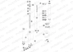FRONT FORK DISASSEMBLED